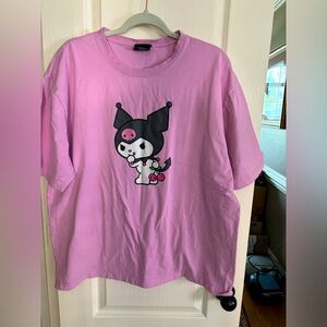 Kuromi tshirt.  Brand is DUMBGOOD. Size extra‎ large. Ladies.
